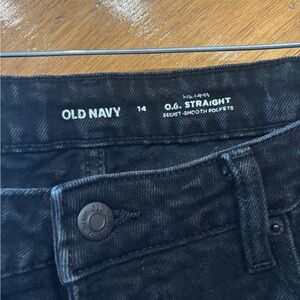 Old Navy Black OG Straight Jeans